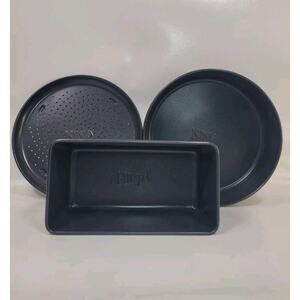 Ninja Foodi Deluxe 3 Piece Bakeware Set Black Deluxe Baking Kit Accessories